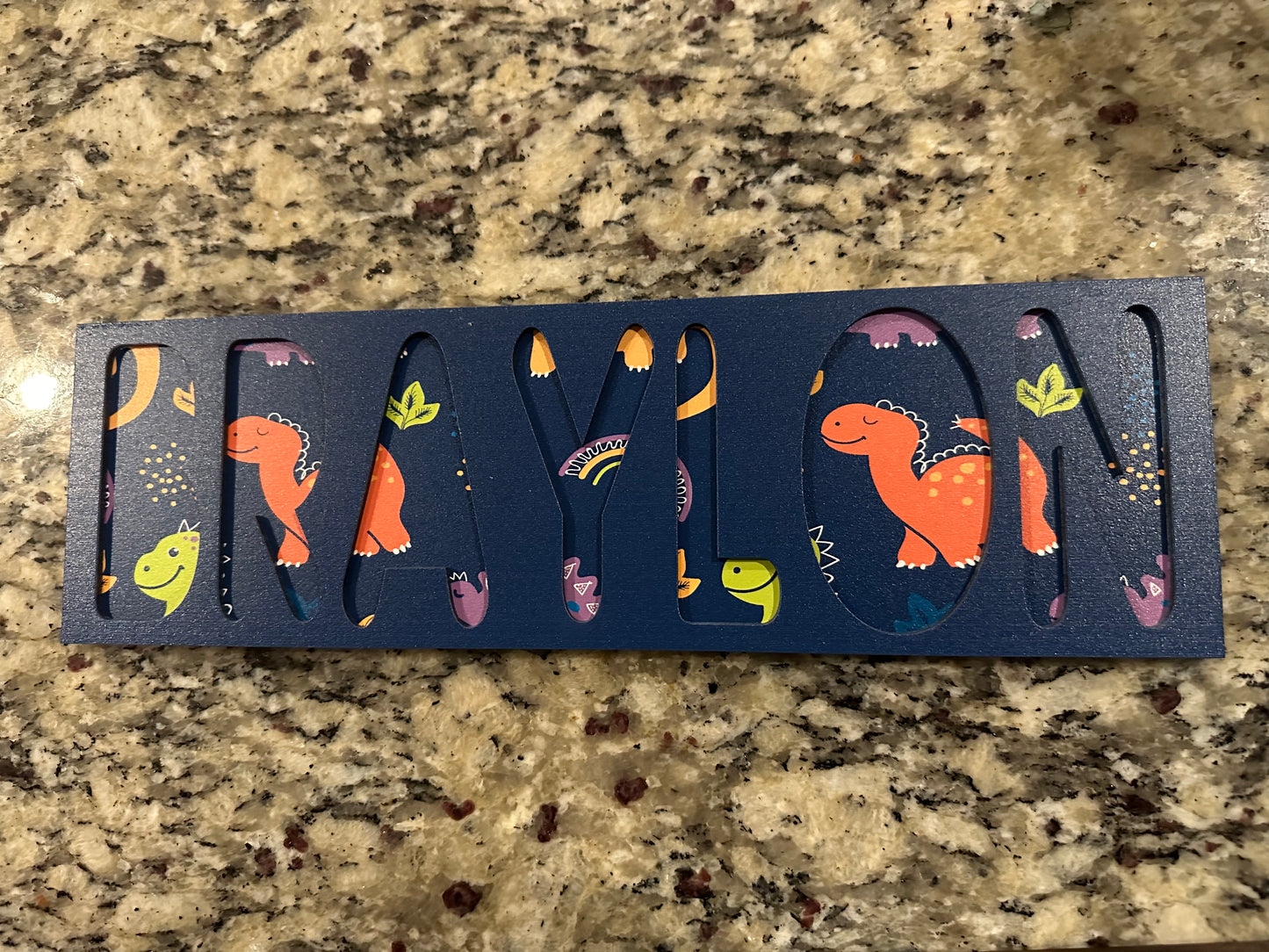 Dino Delight: Personalized Name Puzzle for Roaring Fun Learning