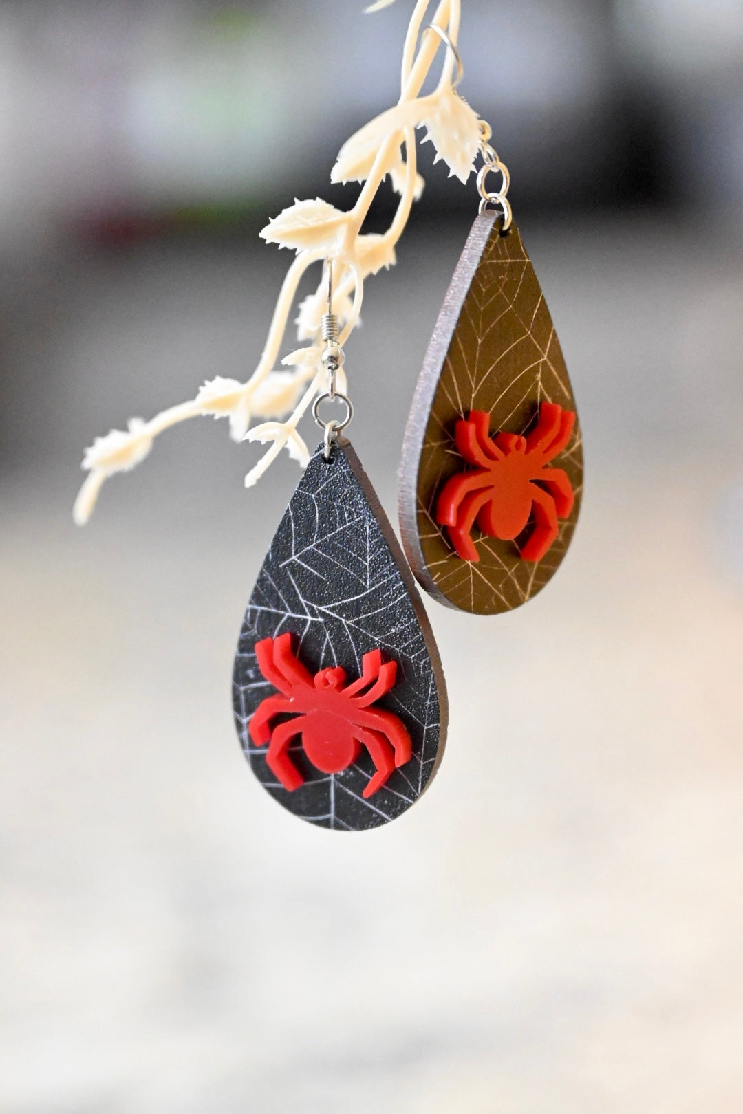 Spooky Spider Earrings