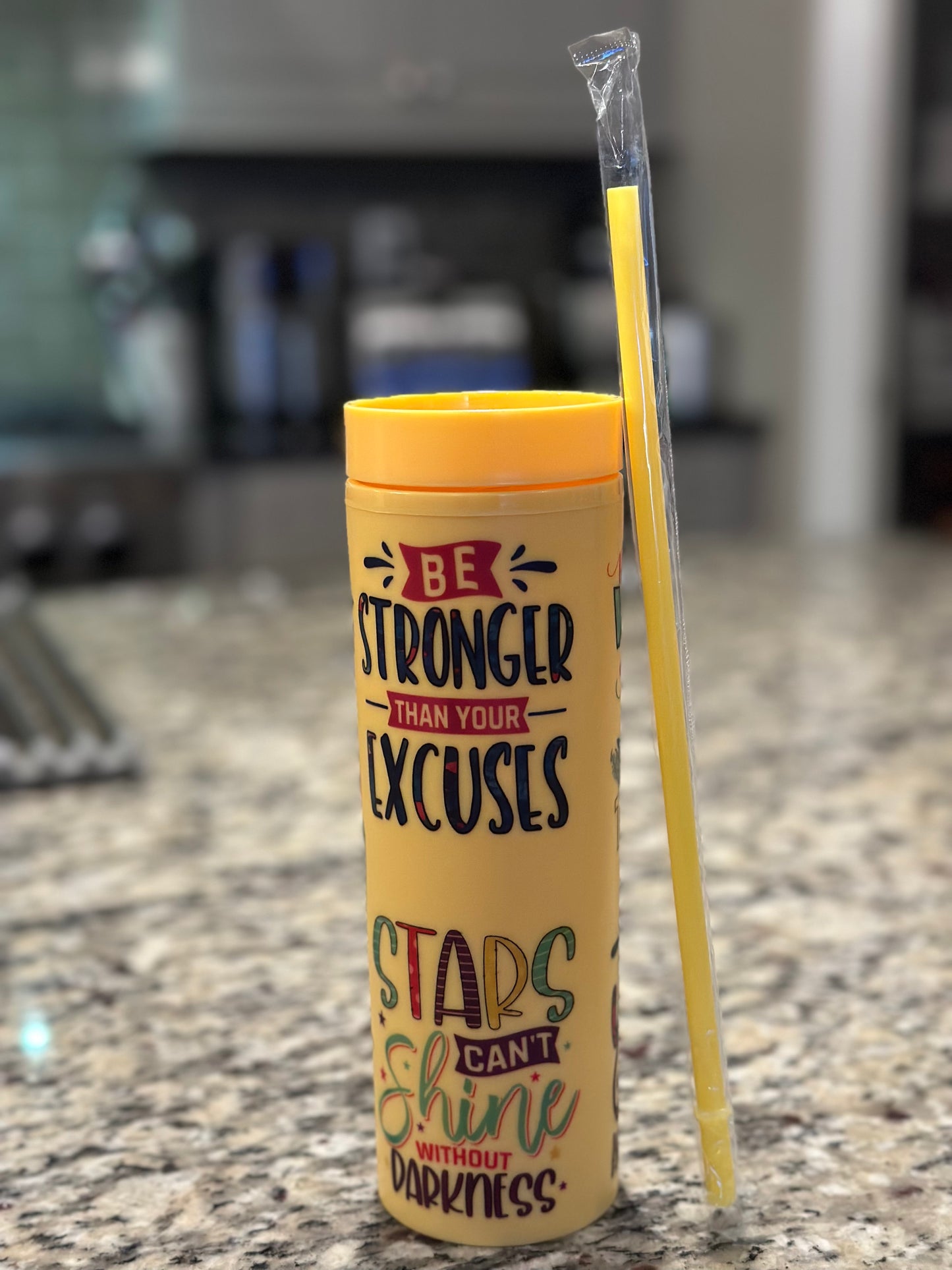 Vibrant Inspirations Acrylic Tumbler: Sip in Style, Stay Inspired!
