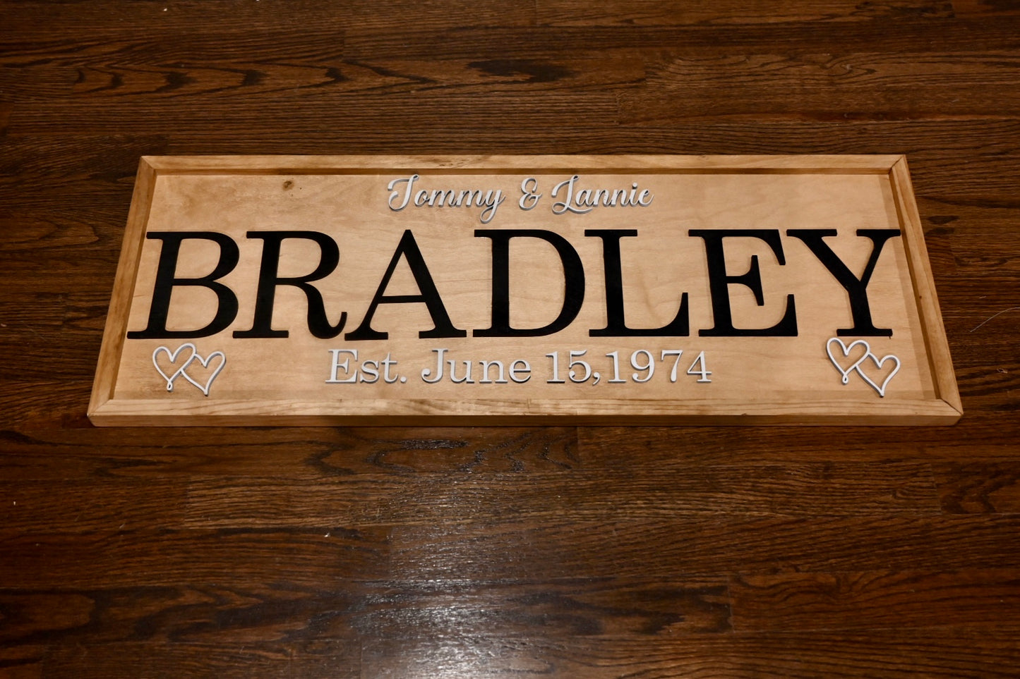 Framed Anniversary Sign