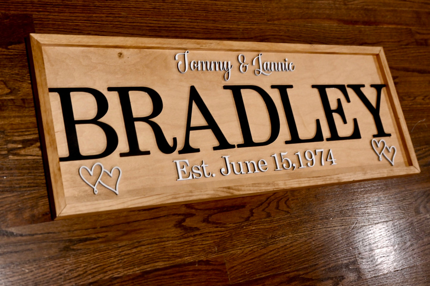 Framed Anniversary Sign