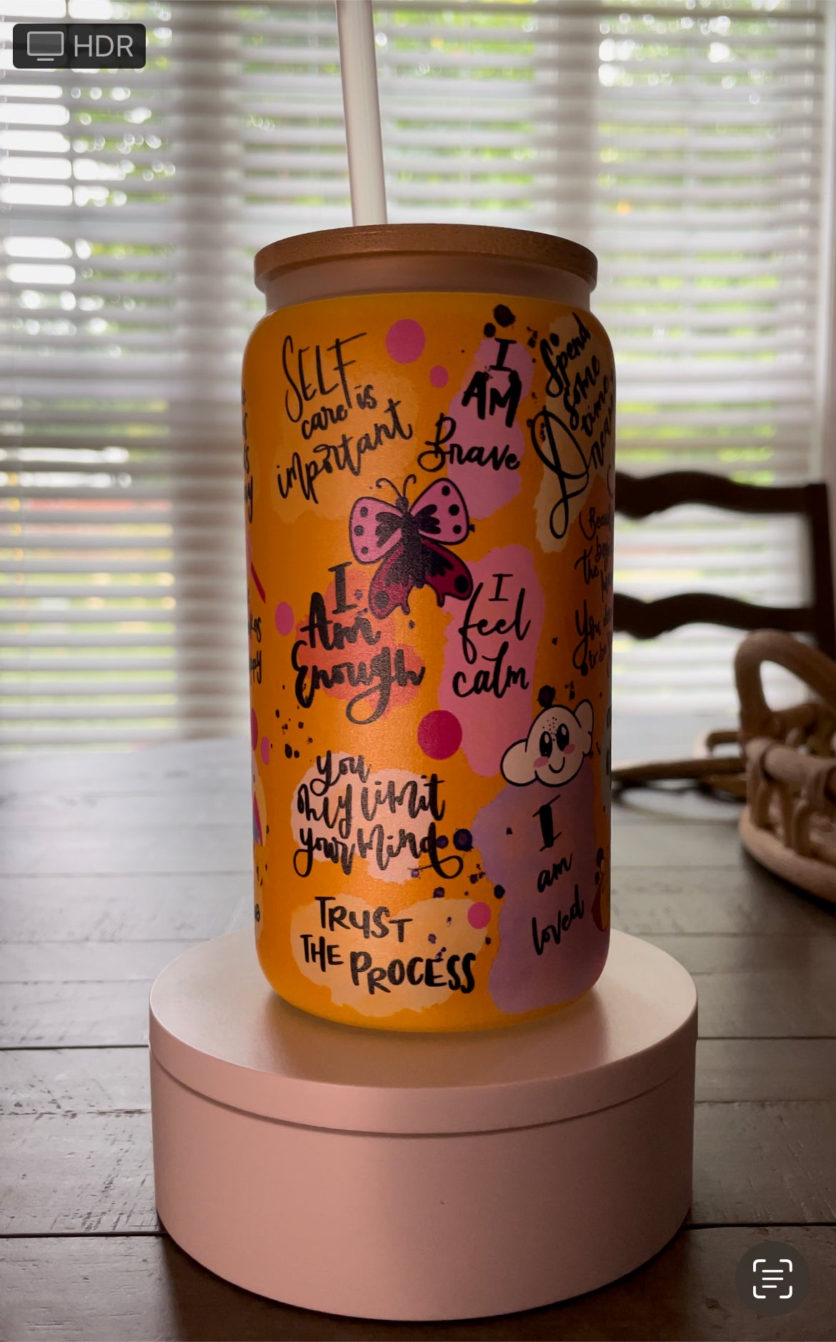 Self Love Glass Can