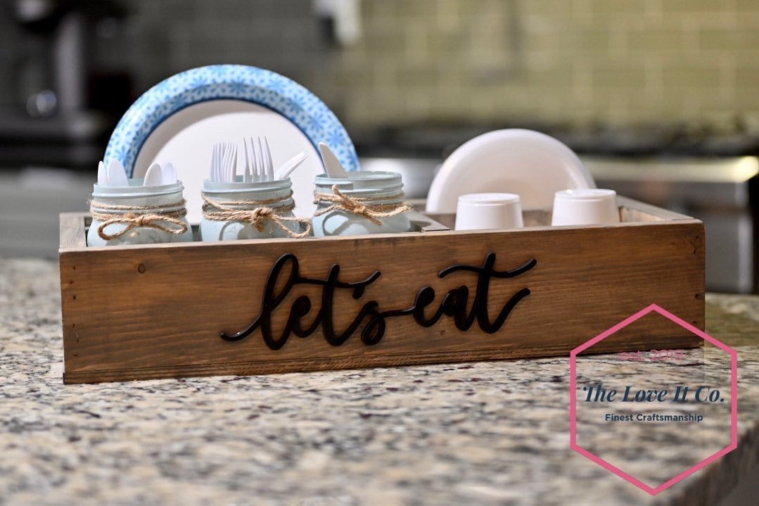 Farmhouse Mason Jar Utensil Caddy
