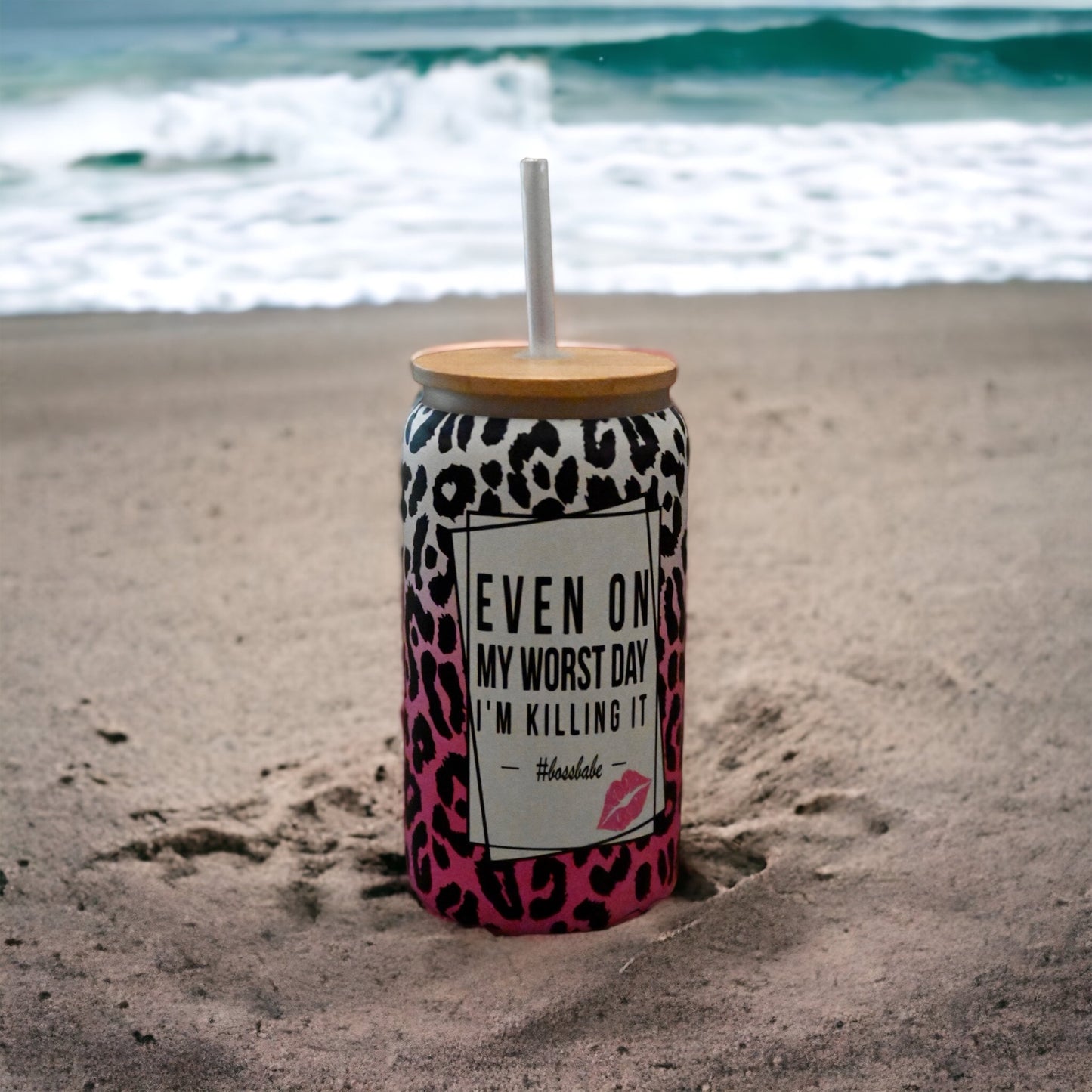 Boss Babe Glass Can