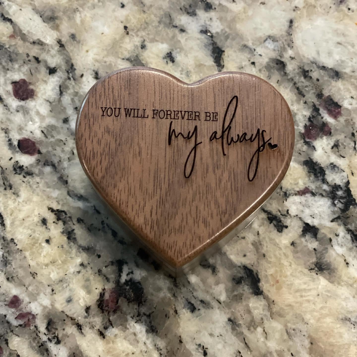 Heart Shaped Ring Box