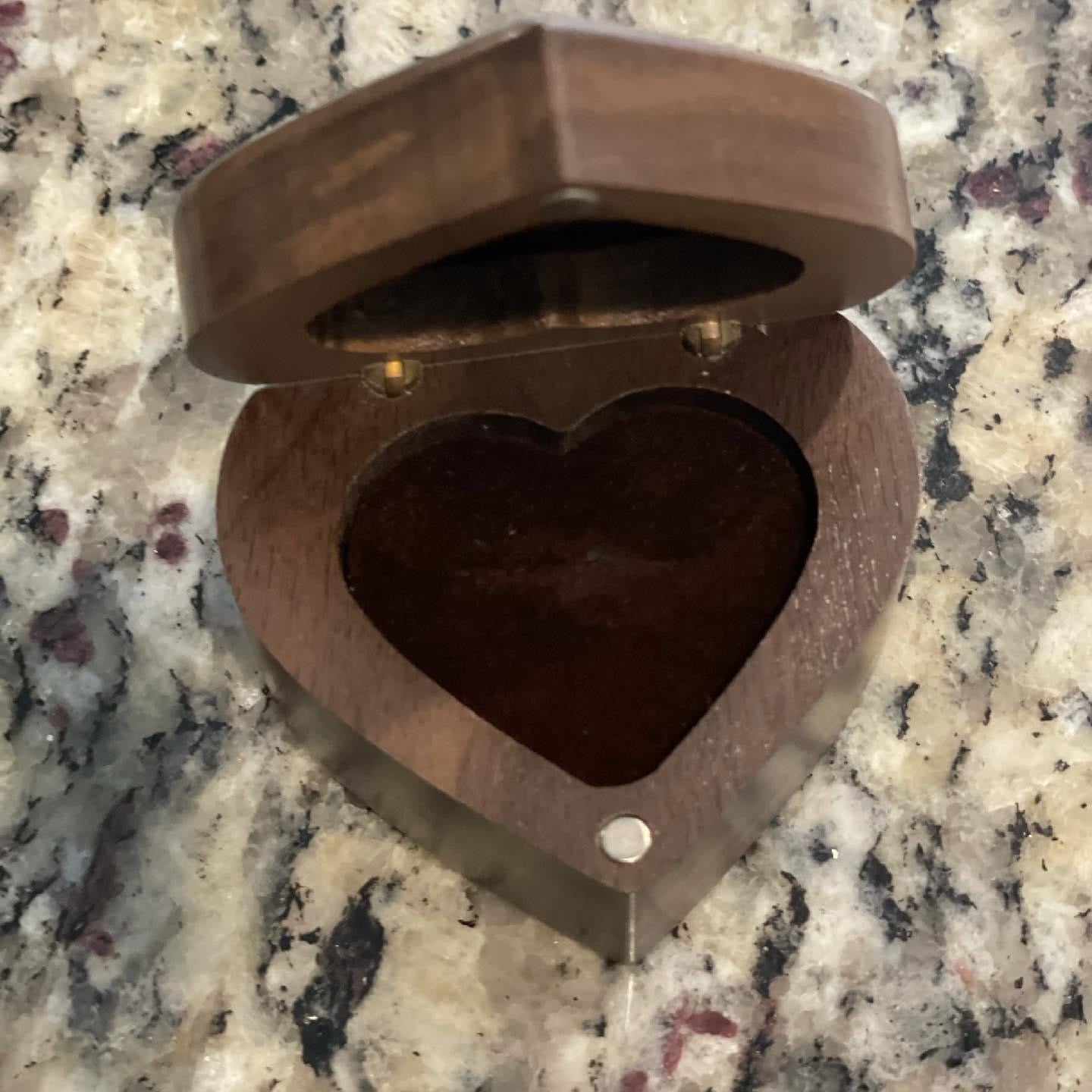 Heart Shaped Ring Box