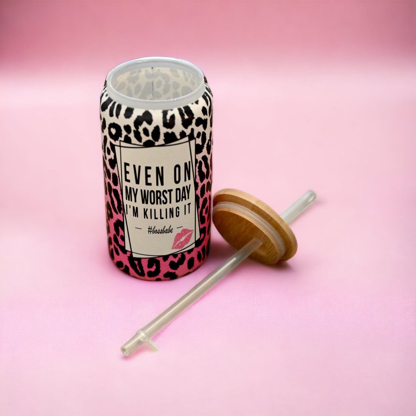 Boss Babe Glass Can