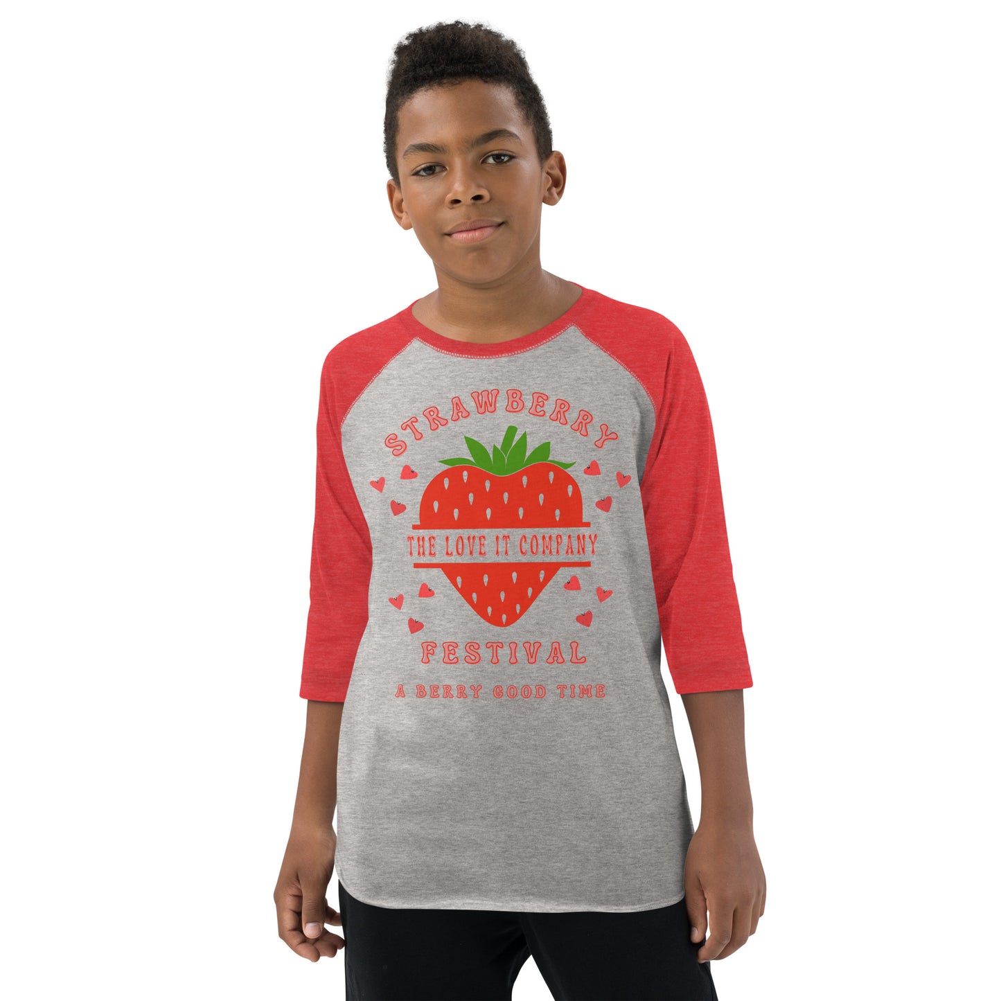 Youth Raglan Strawberry Festival Shirt