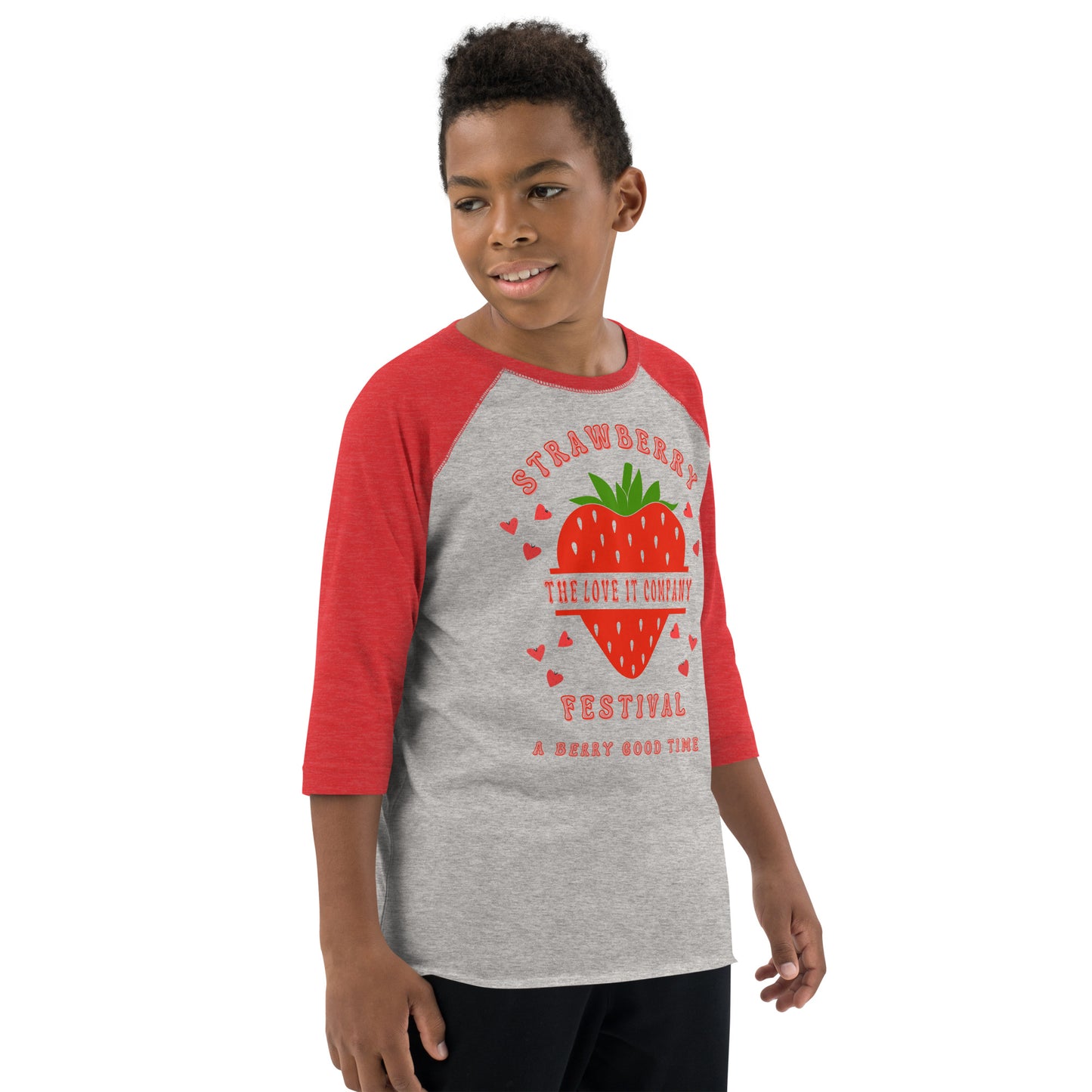Youth Raglan Strawberry Festival Shirt