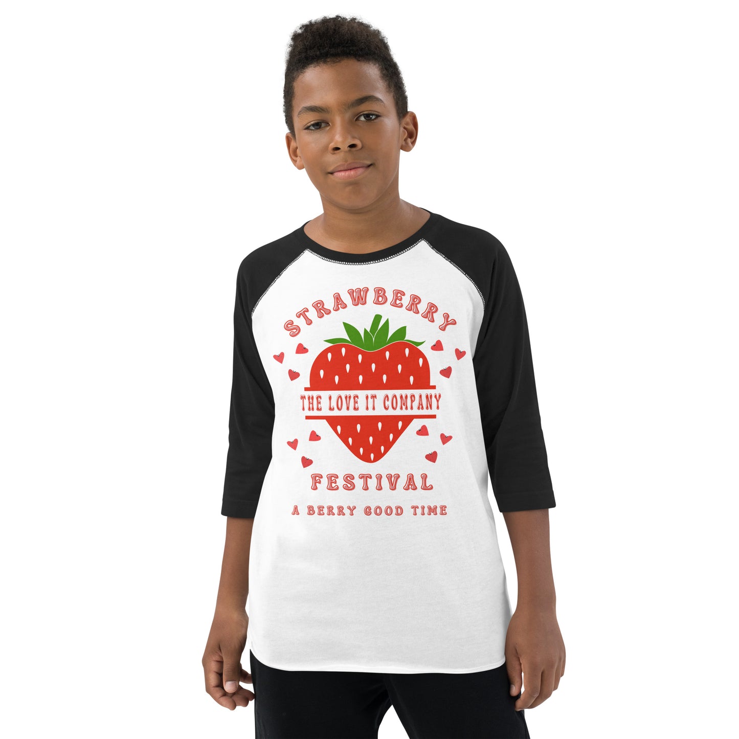 Youth Raglan Strawberry Festival Shirt
