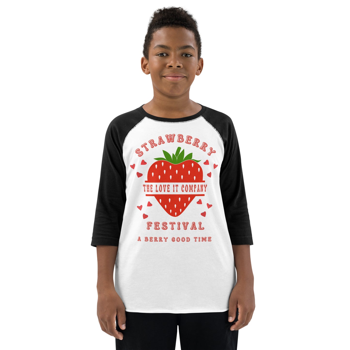Youth Raglan Strawberry Festival Shirt