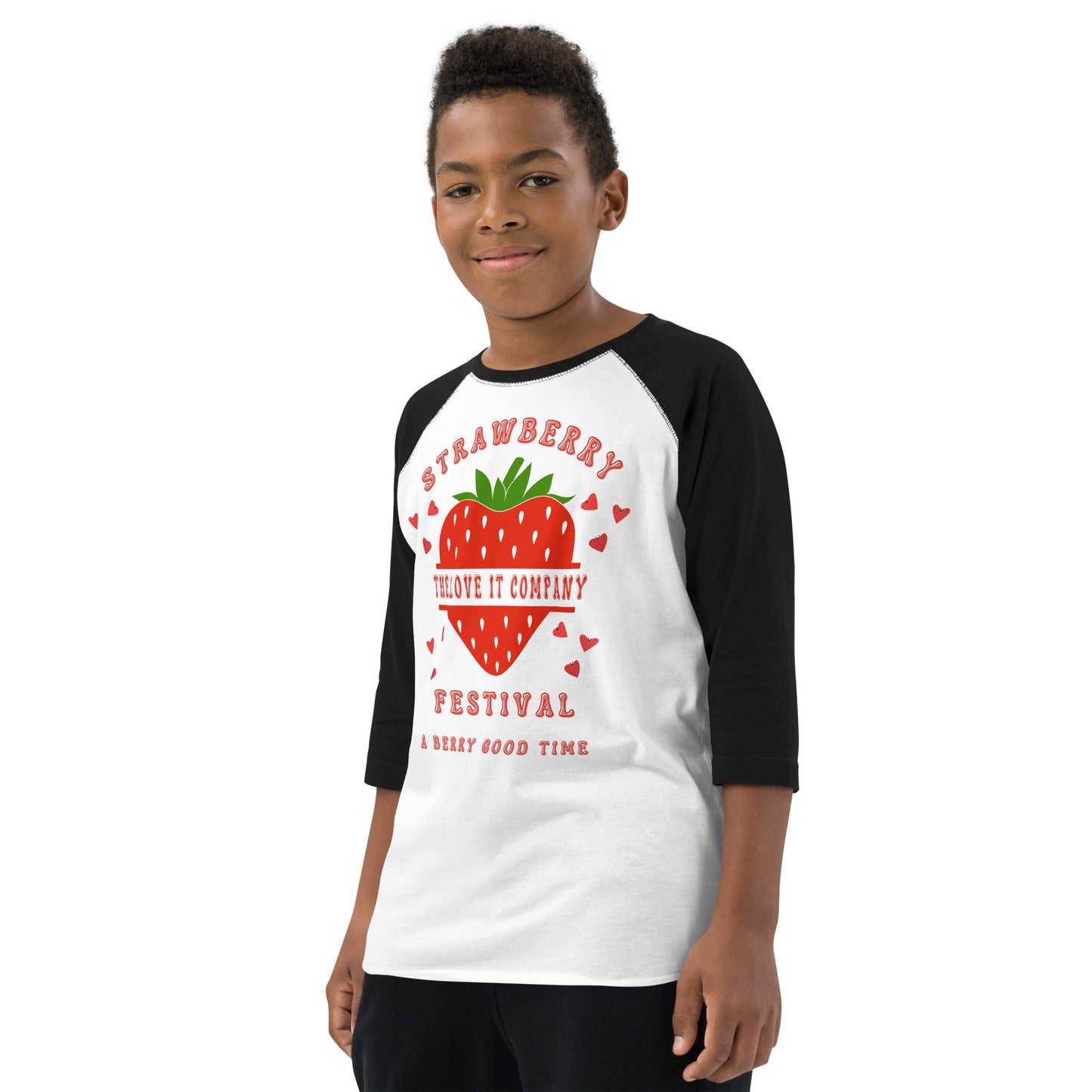 Youth Raglan Strawberry Festival Shirt