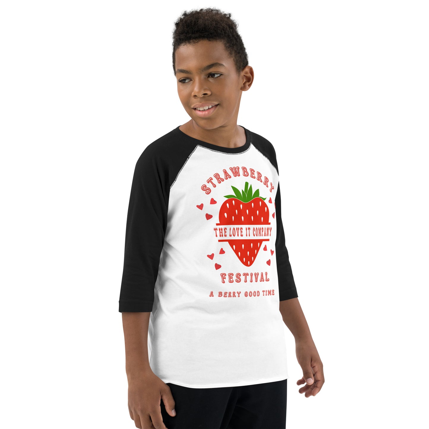 Youth Raglan Strawberry Festival Shirt