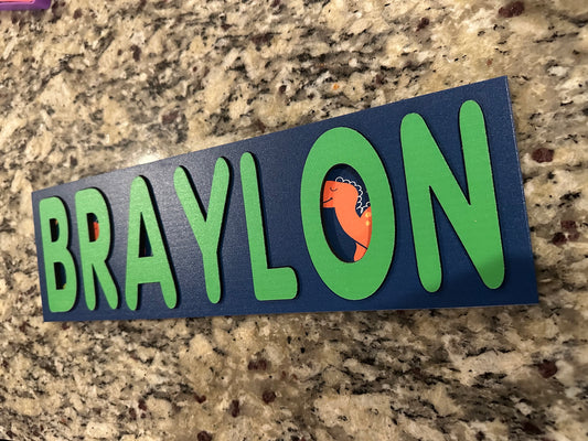 Dino Delight: Personalized Name Puzzle for Roaring Fun Learning