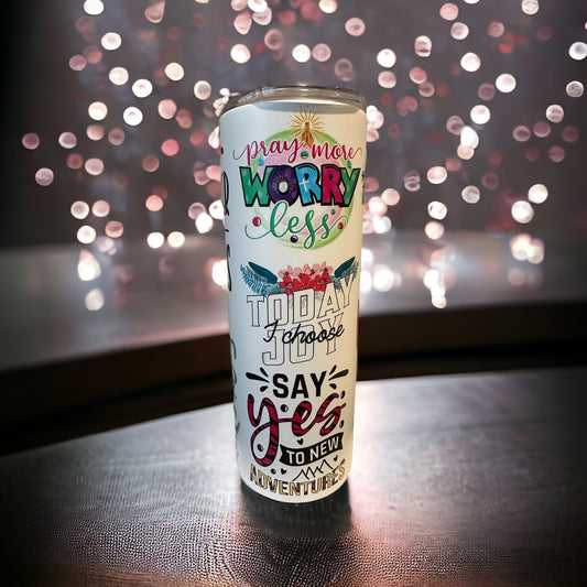 Keep Going Inspirational Tumbler