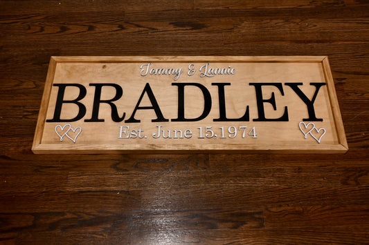 Framed Anniversary Sign