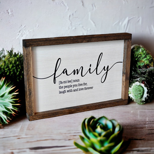 Family Farmhouse Sign
