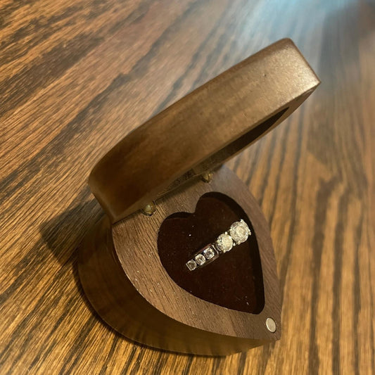 Heart Shaped Ring Box