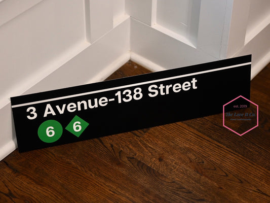 Subway Street Sign