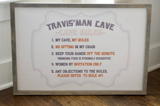 Custom Framed Sign